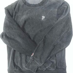 Victoria Secret Pink Logo Black Crewneck Sweater